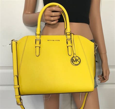 lucite handel yellow leather bag michael kors|macy's Michael Kors purses.